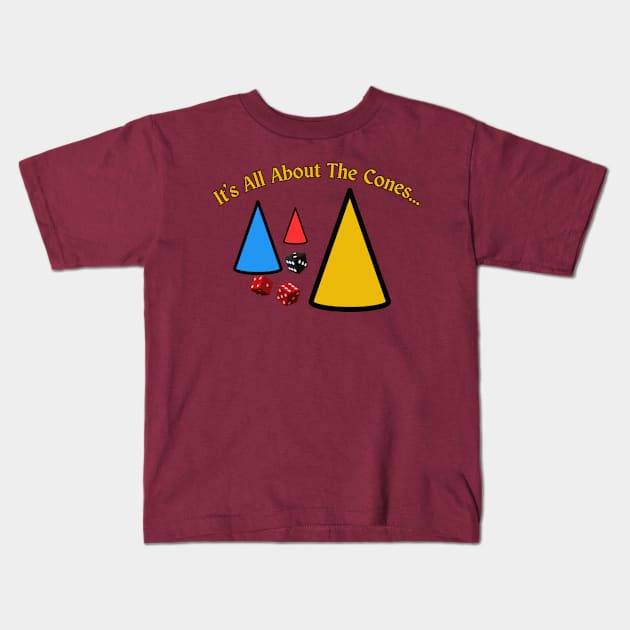 It's All About The Cones Kids T-Shirt by Spatski